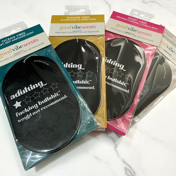 Adulting Would Not Recommend Car Air Freshener