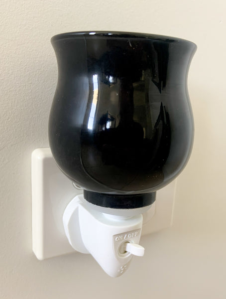 Black Ceramic Plug In Wax Melt Burner