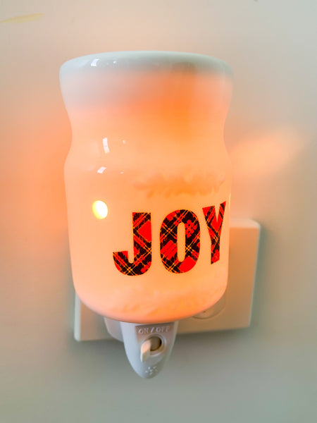 Christmas Joy Ceramic Plug In Burner