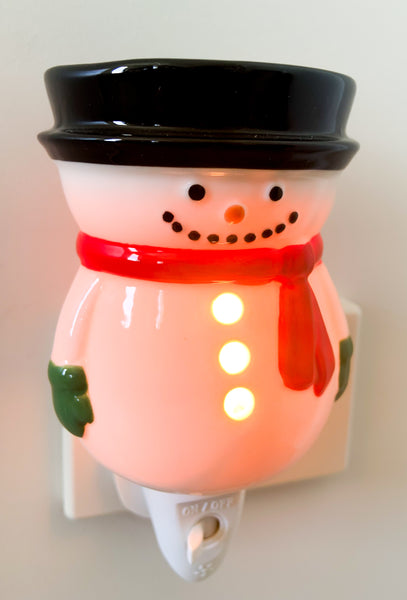 Frosty The Snow Man Ceramic Plug In Burner